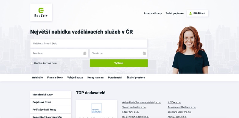 Náhled webu EduCity